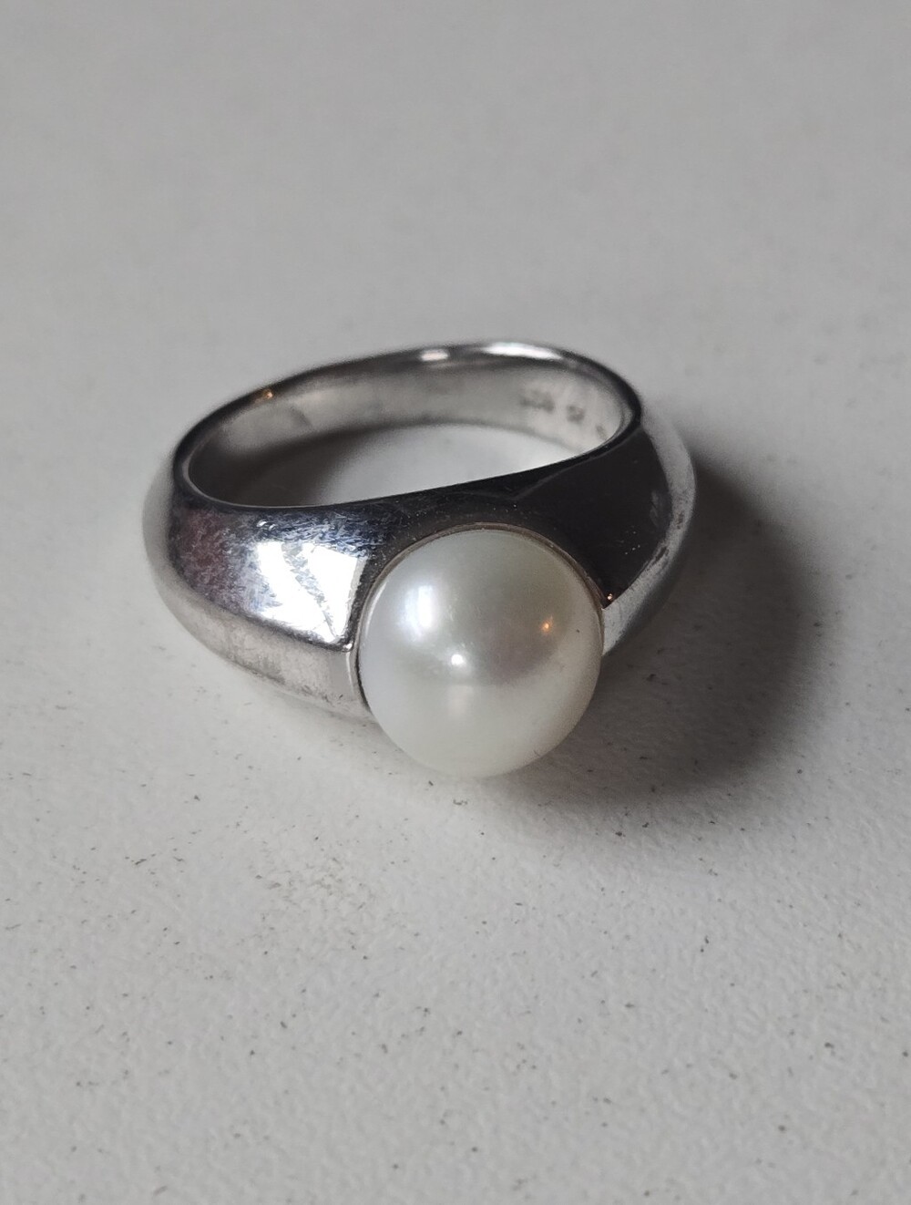 Sterling Pearl Ring